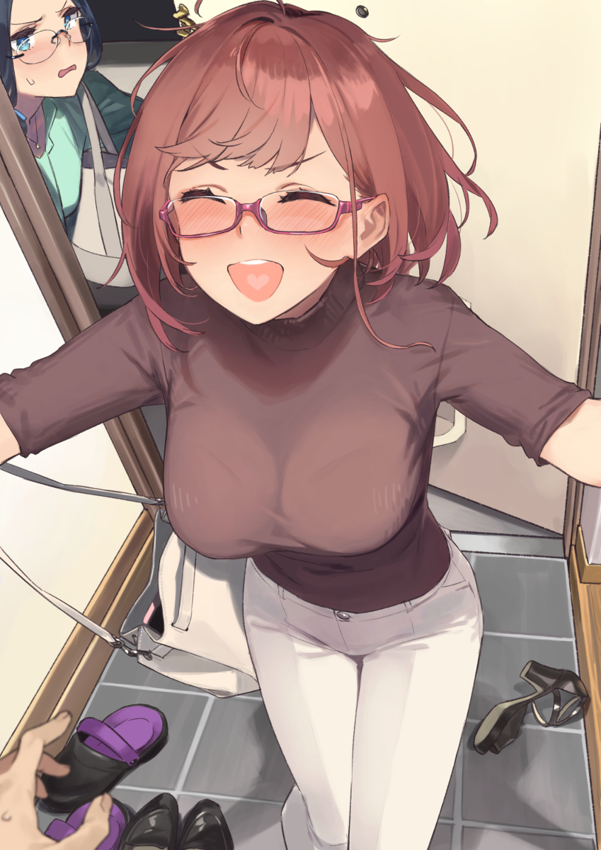 This is a pixiv picture whose title is 近視の姉＃11.