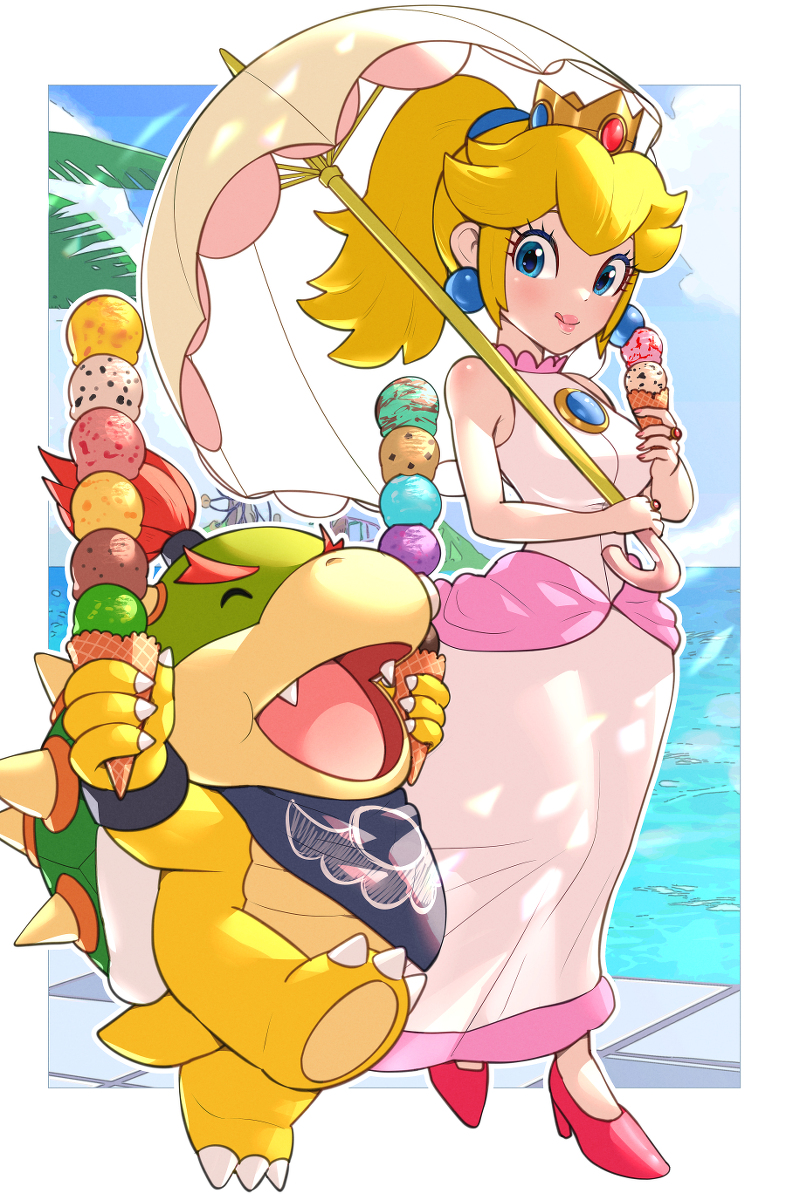 This is a pixiv picture whose title is マリオサンシャイン.