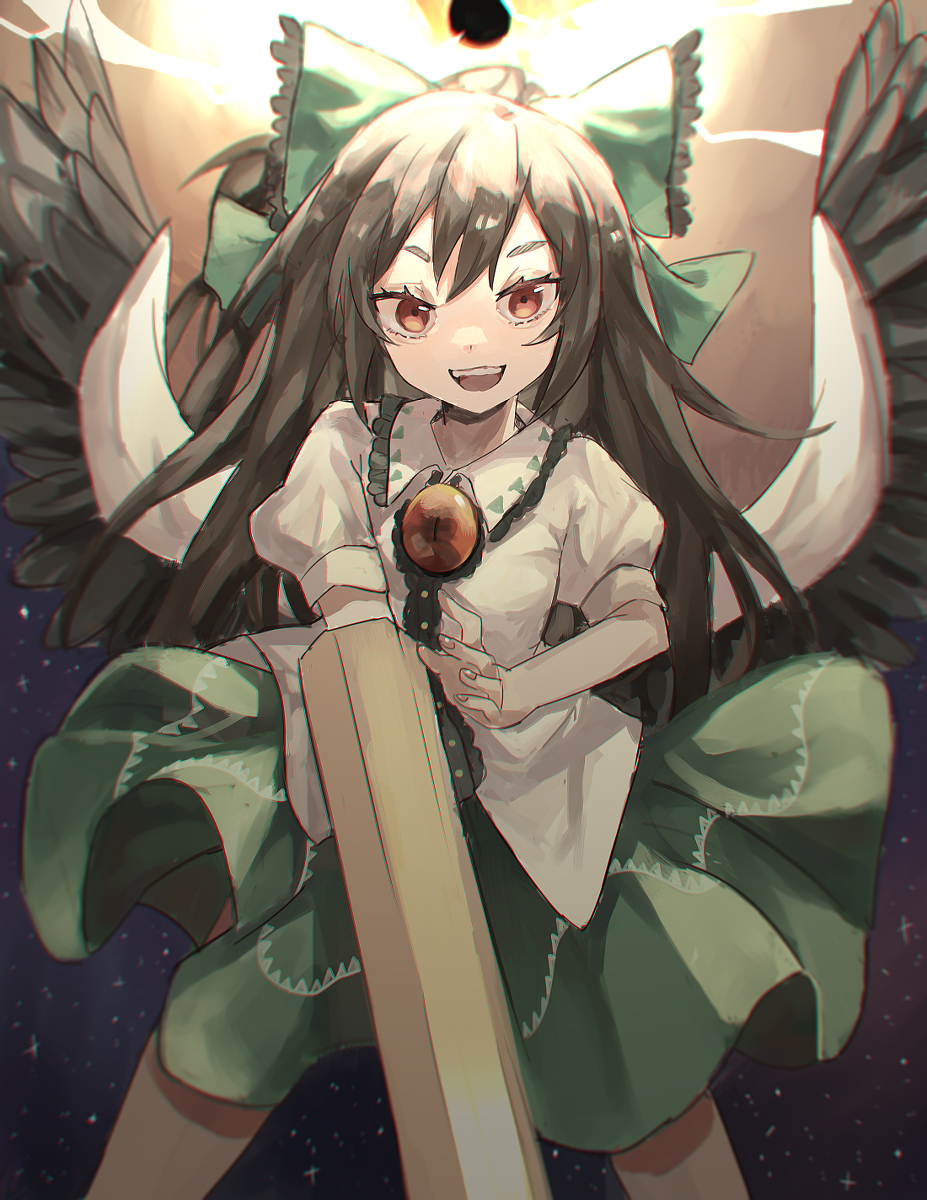 This is a pixiv picture whose title is 霊知の太陽信仰.