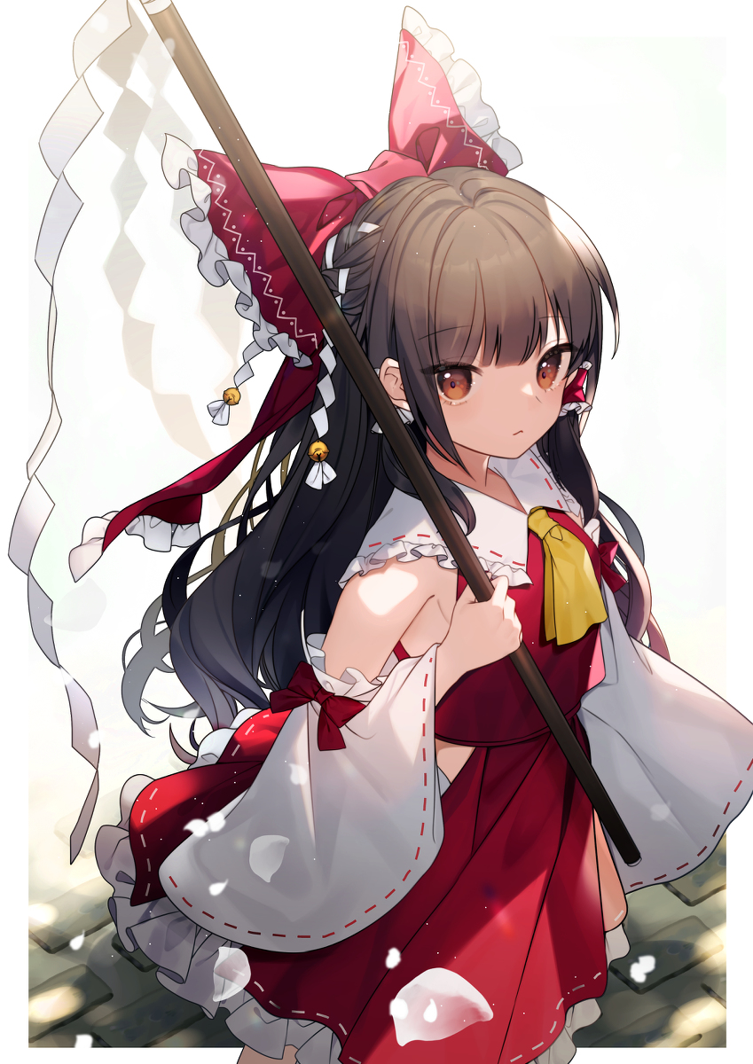 This is a pixiv picture whose title is 霊夢さん.