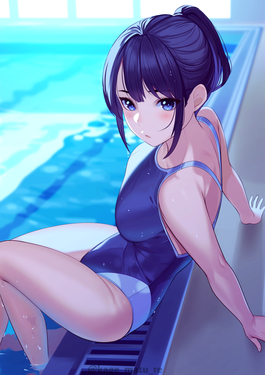 This is a pixiv picture whose title is プールお姉さん。.