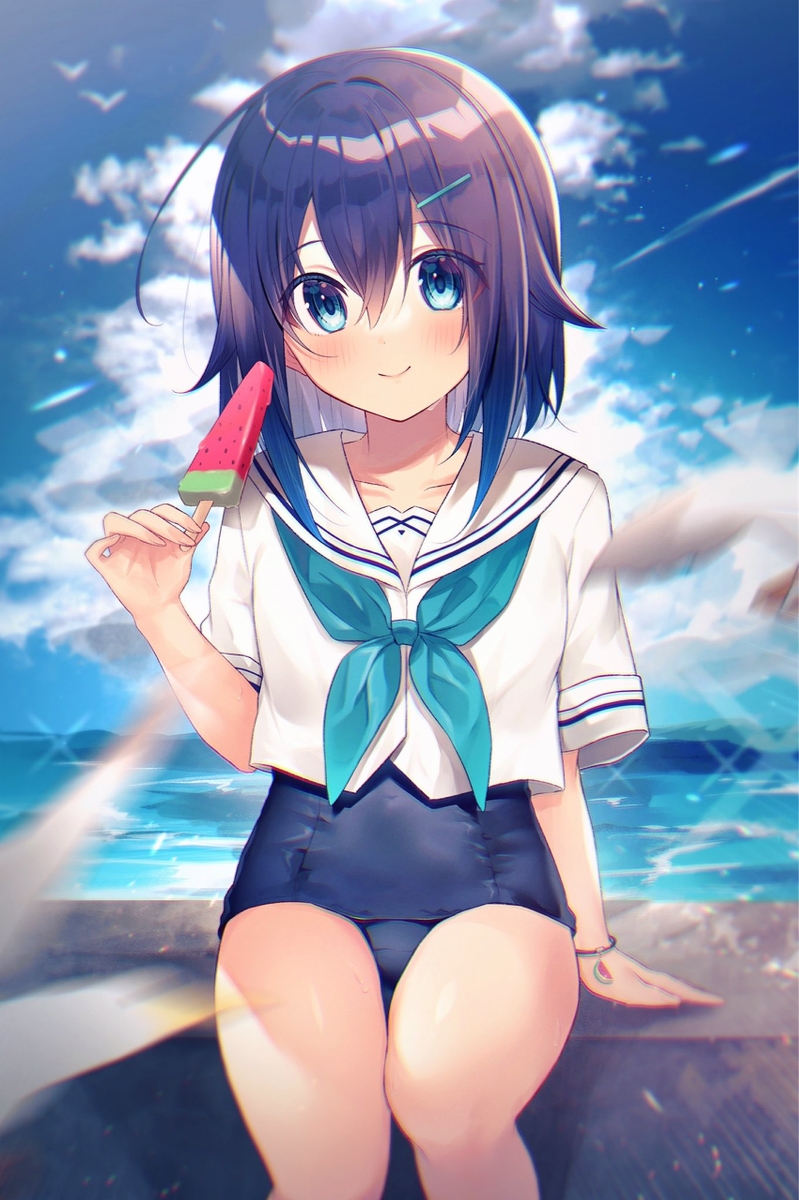 This is a pixiv picture whose title is 🍉.