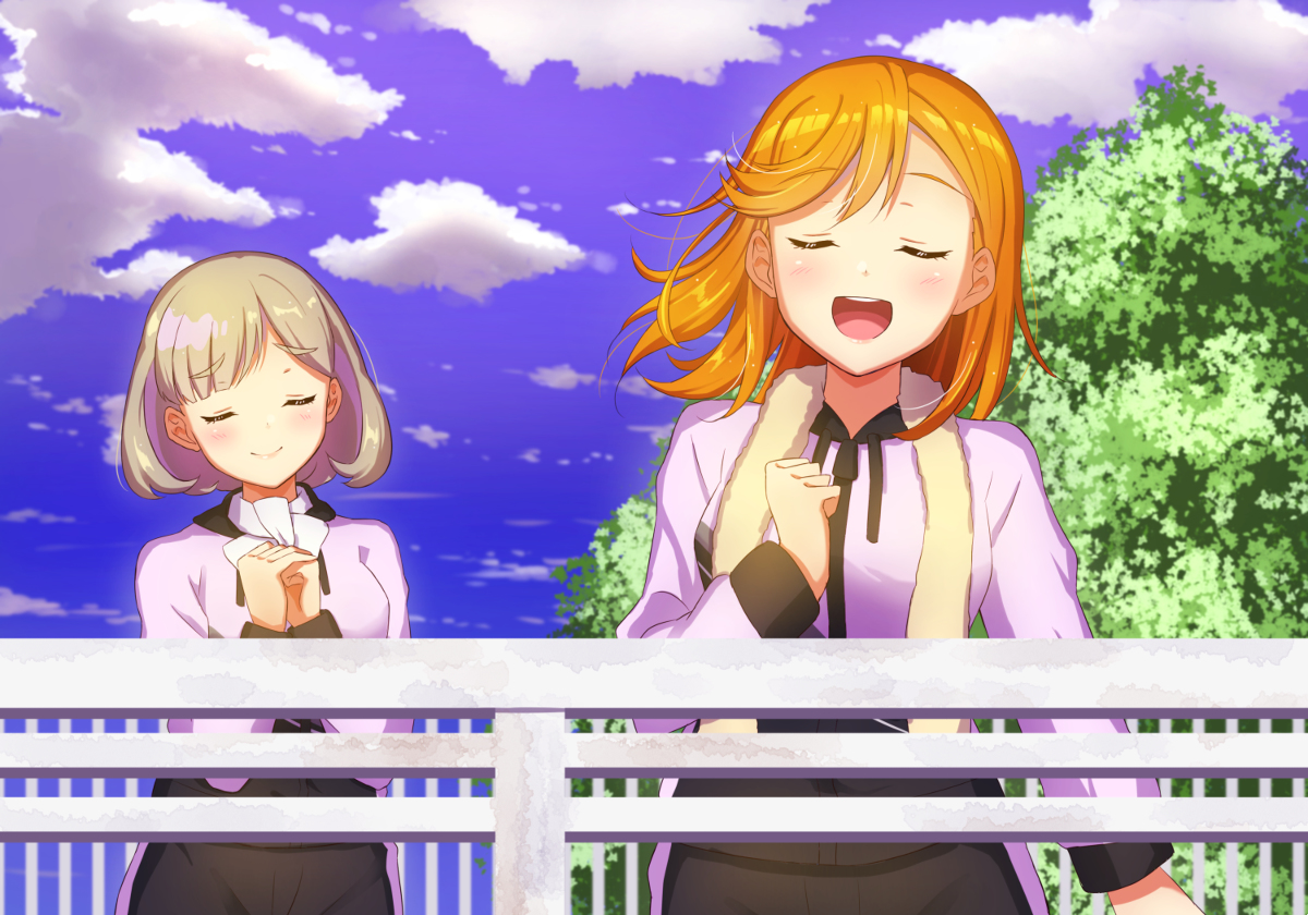 This is a pixiv picture whose title is かのんさんの歌声.
