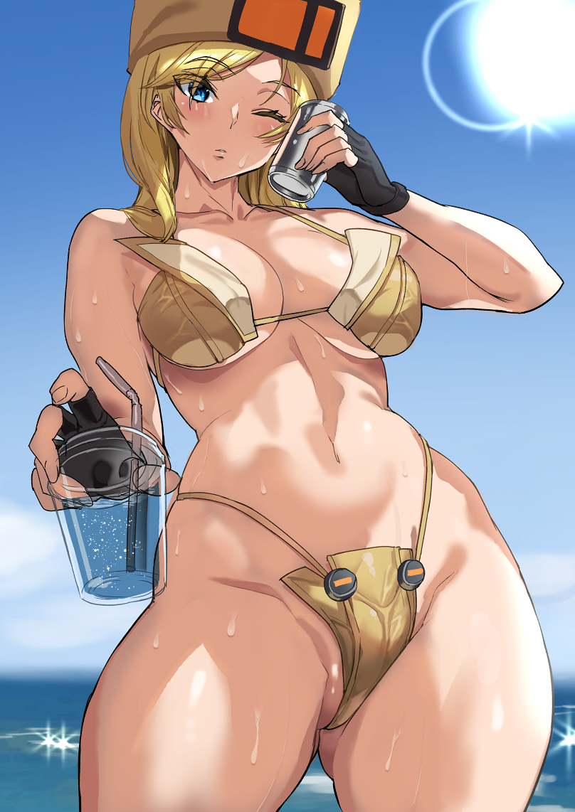 This is a pixiv picture whose title is 【GGST ミリアちゃん】.