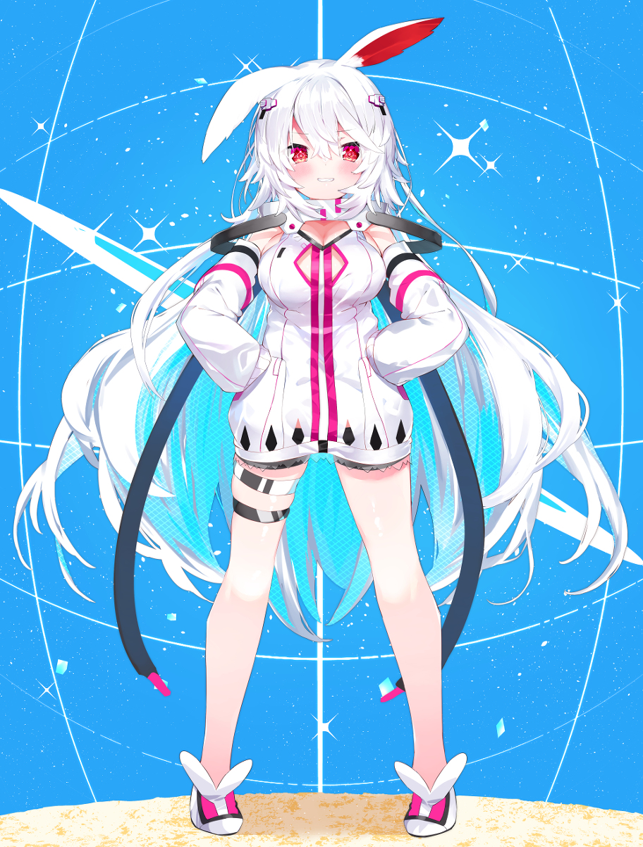 This is a pixiv picture whose title is 宇宙兎.