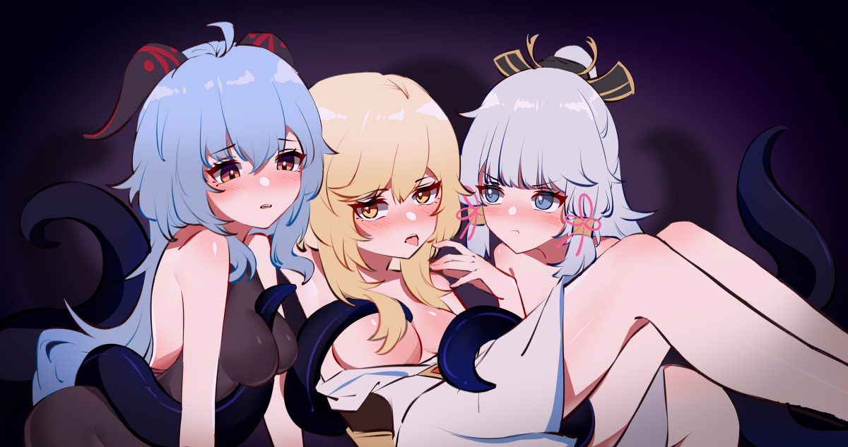 This is a pixiv picture whose title is 神里，甘雨.