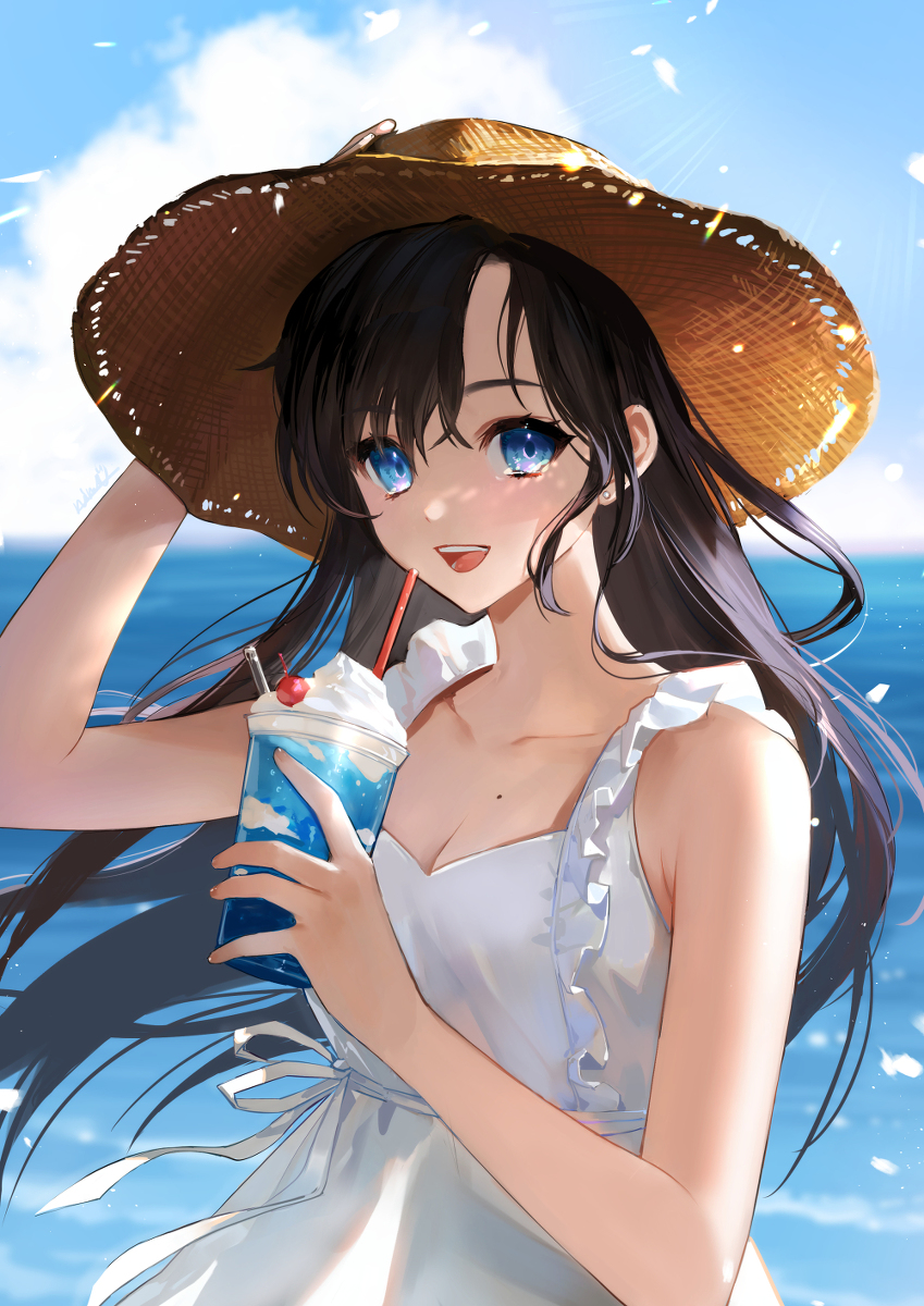 This is a pixiv picture whose title is 夏！.