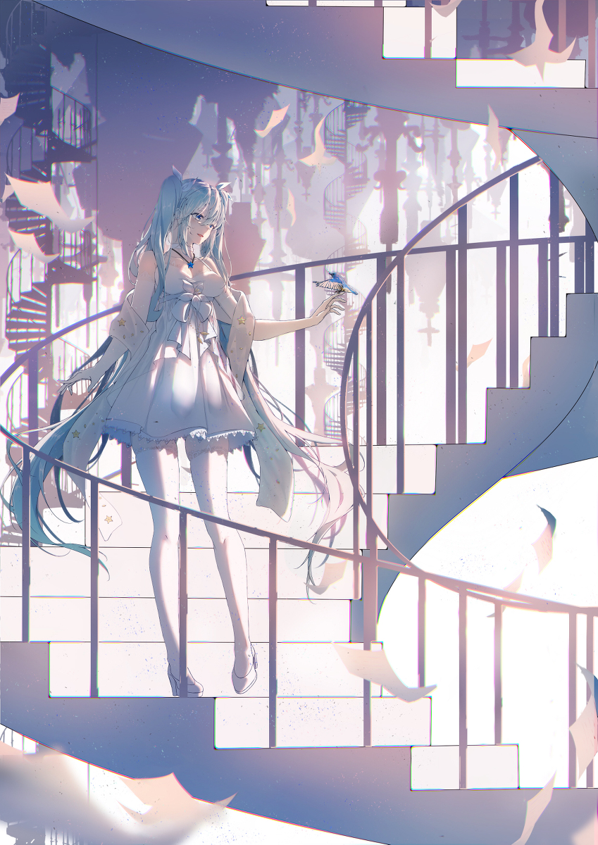 This is a pixiv picture whose title is 回廊.