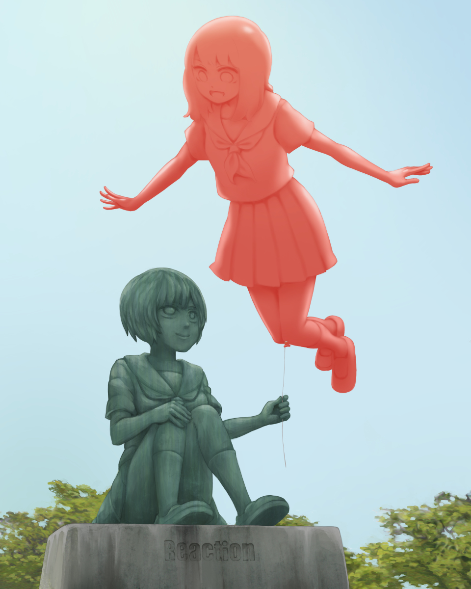 This is a pixiv picture whose title is 反作用.