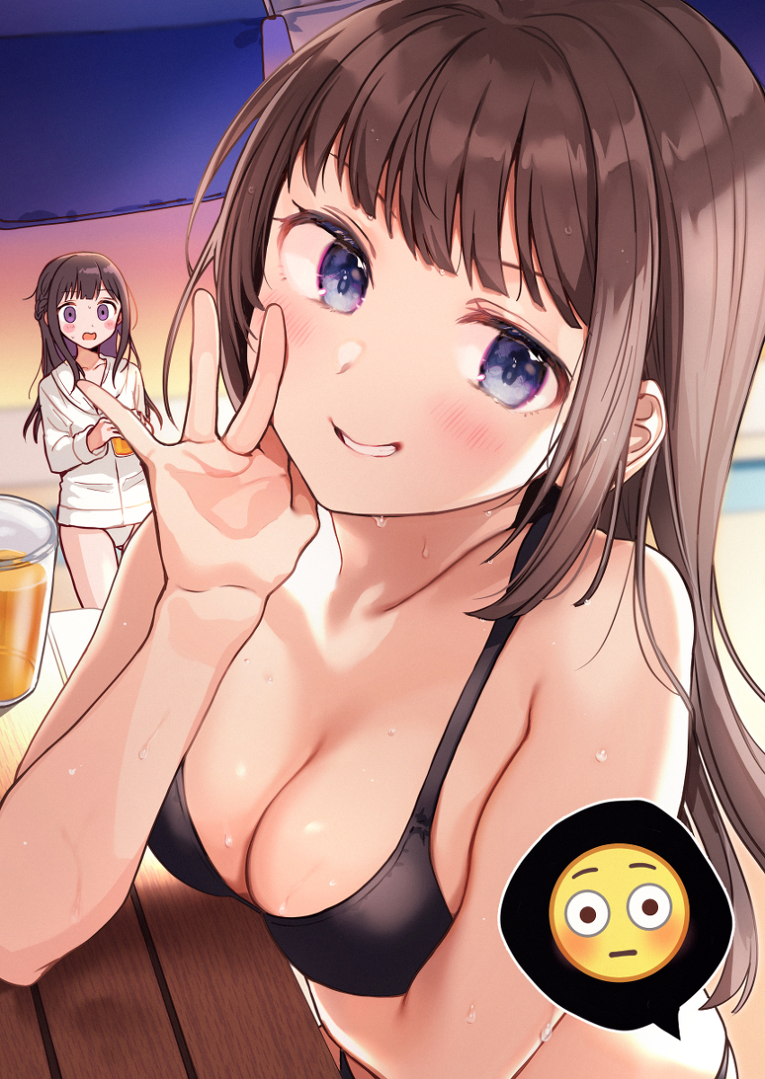 This is a pixiv picture whose title is ねっねっ、この後どうする……？.