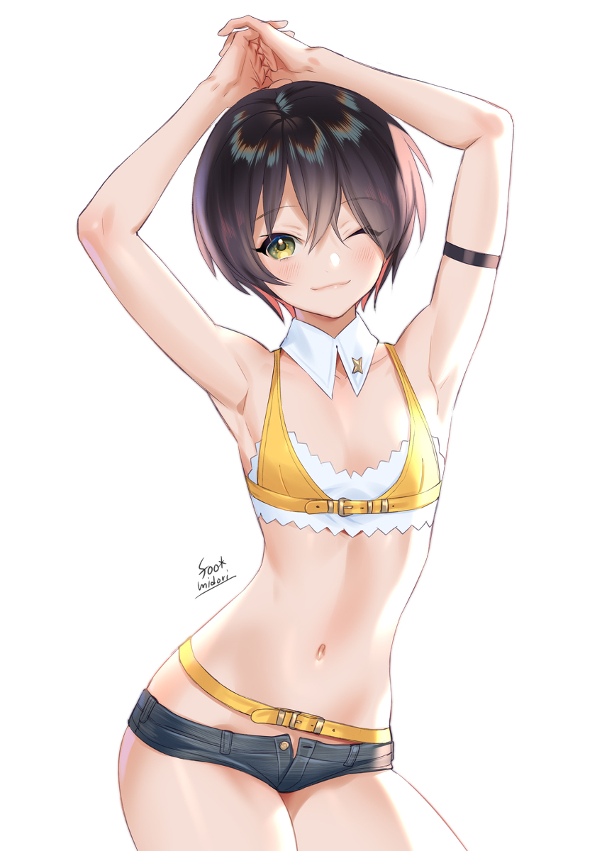 This is a pixiv picture whose title is すらり.