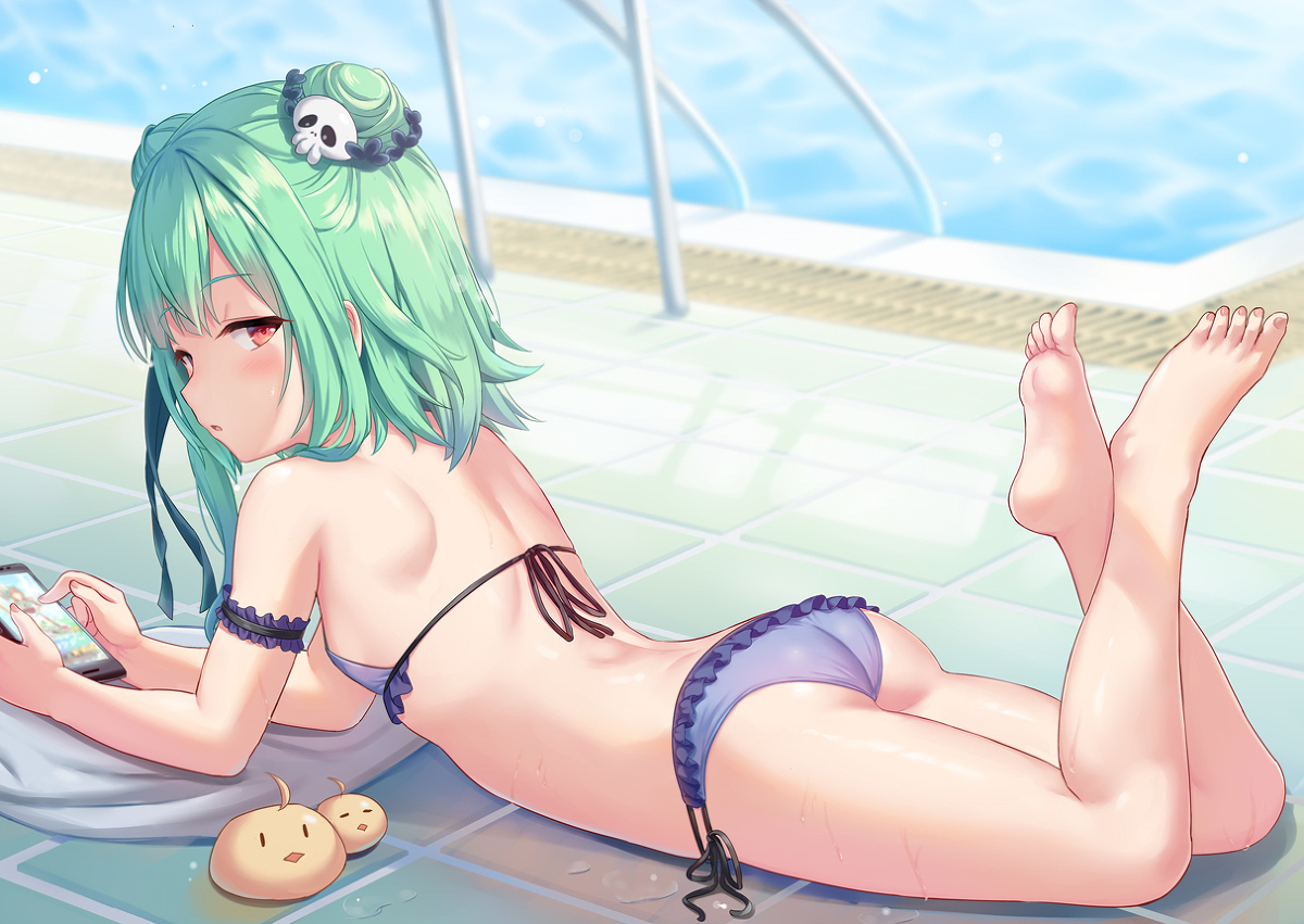 This is a pixiv picture whose title is 水着るしあちゃん.