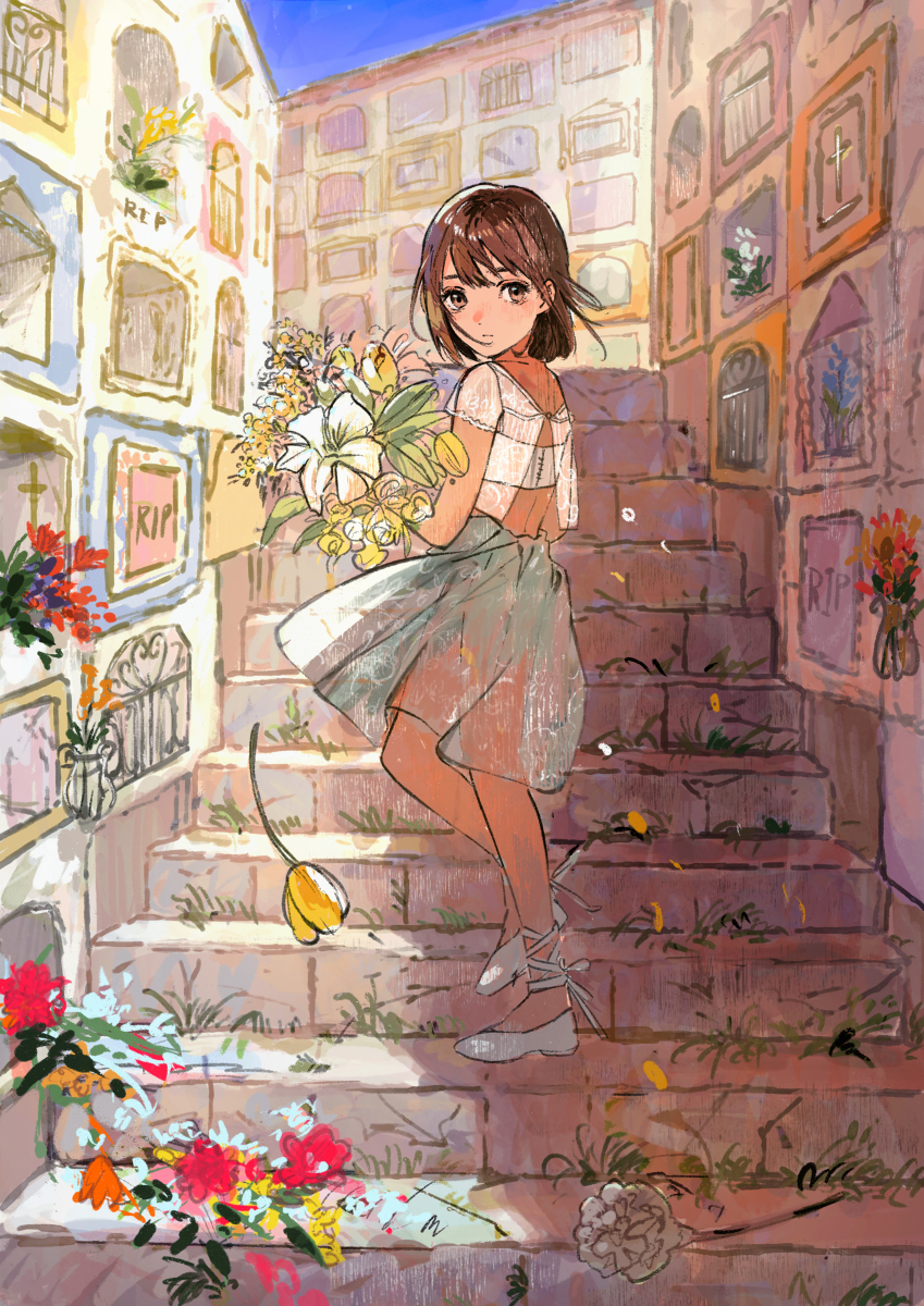 This is a pixiv picture whose title is Requiem for a Dream.
