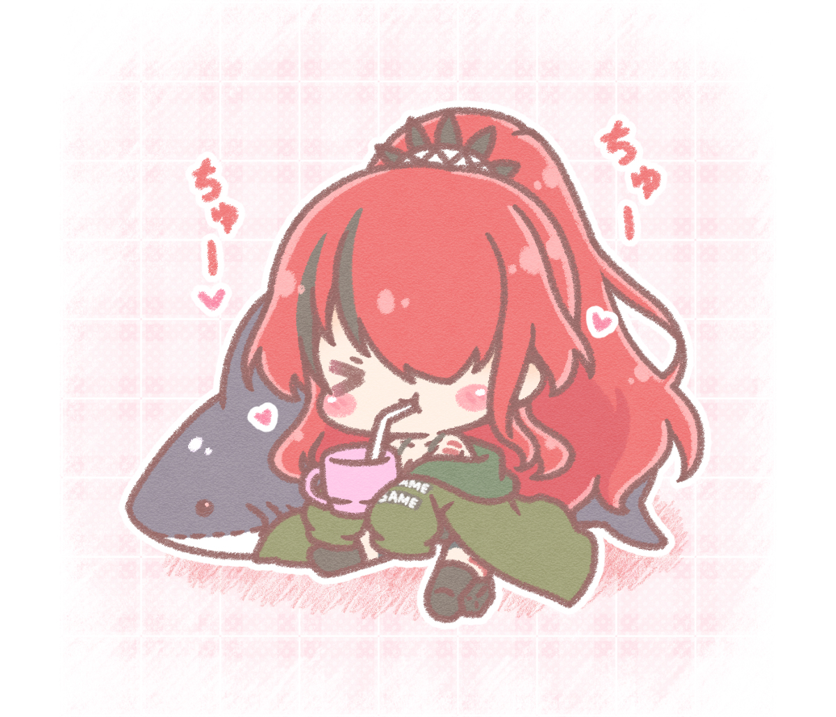 This is a pixiv picture whose title is ストロー派のパタ姐さん.