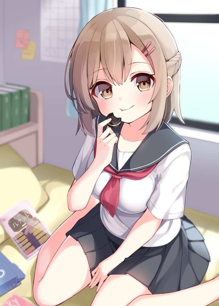 This is a pixiv picture whose title is 【グッズ絵】幼馴染ちゃん.
