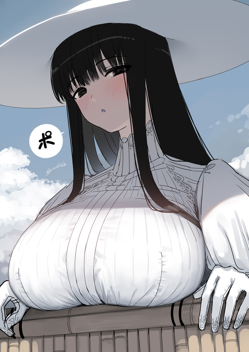 This is a pixiv picture whose title is 八尺様.