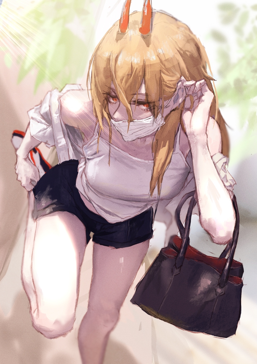 This is a pixiv picture whose title is マスクパワーちゃん.