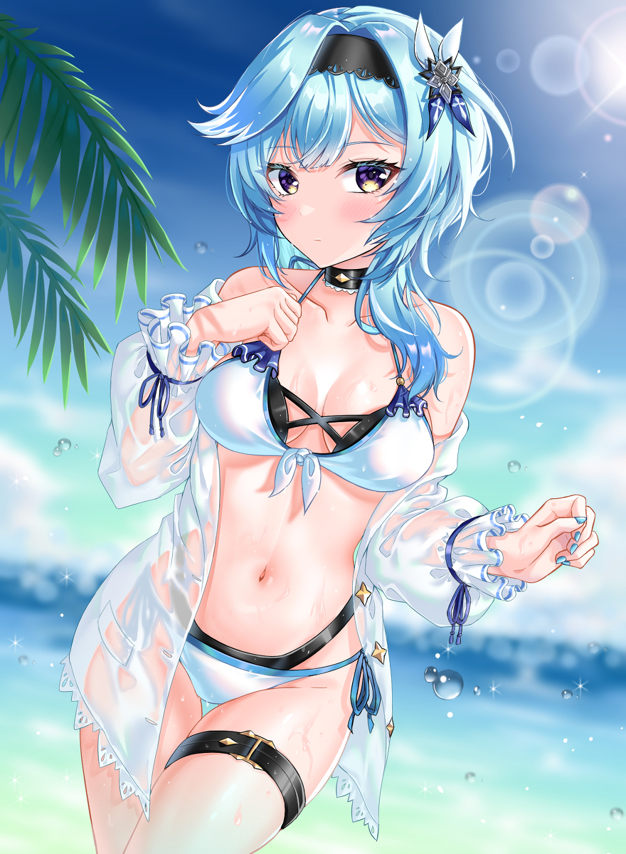 This is a pixiv picture whose title is 水着エウルア.