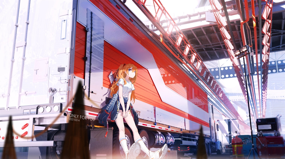 This is a pixiv picture whose title is asuka.