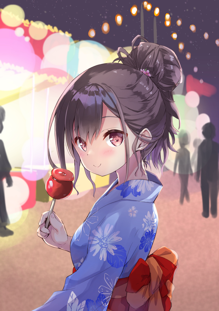 This is a pixiv picture whose title is 環菜とお祭り.