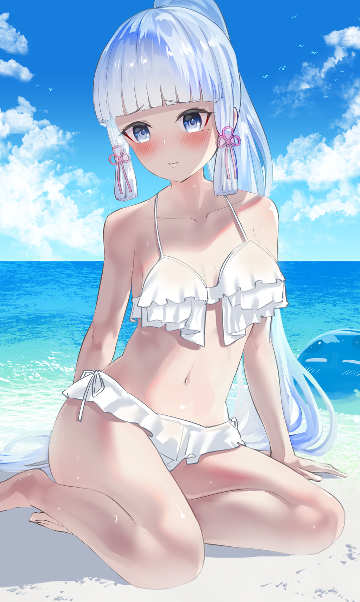 This is a pixiv picture whose title is 水着綾華.