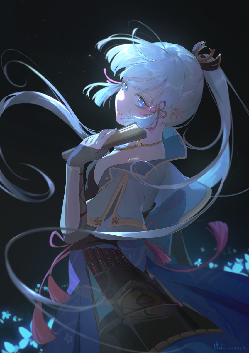 This is a pixiv picture whose title is 【原神】神里绫华.