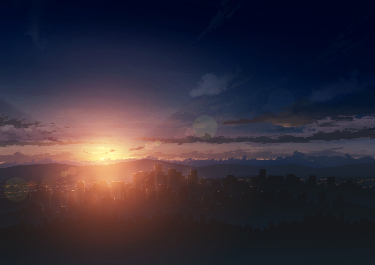 This is a pixiv picture whose title is 夕暮れ刻.