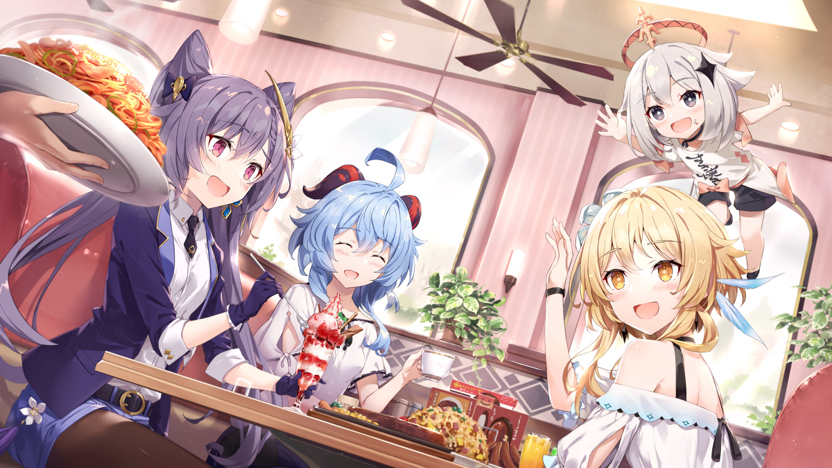 This is a pixiv picture whose title is 暑いのでひと休み！！夏の女子会！.
