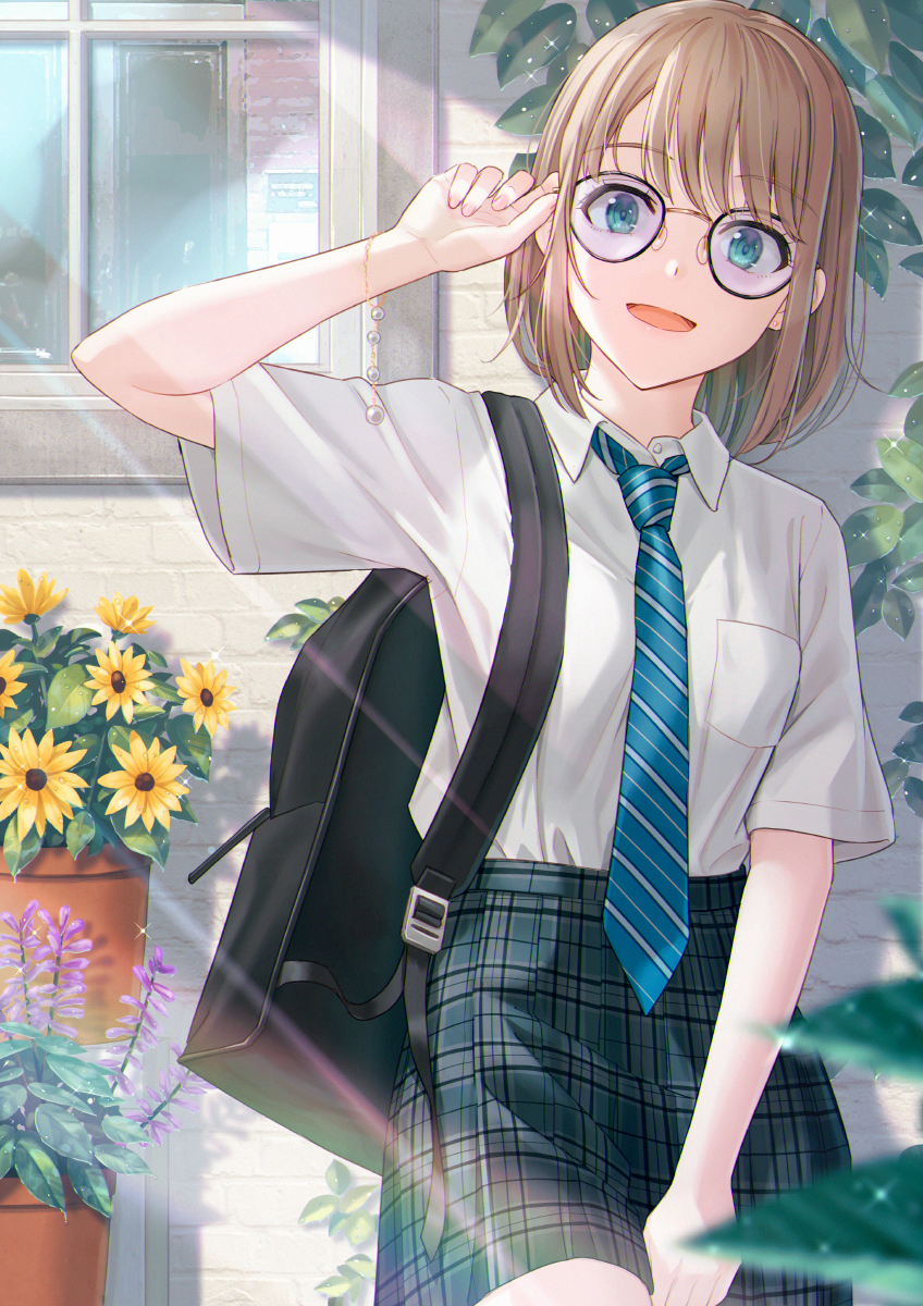 This is a pixiv picture whose title is 👓.