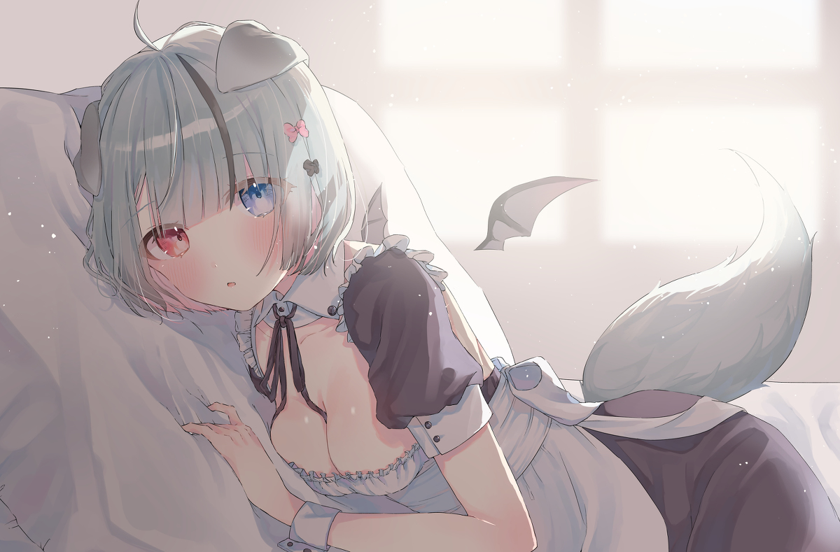 This is a pixiv picture whose title is ｢ご主人様、よく眠れましたか？｣.