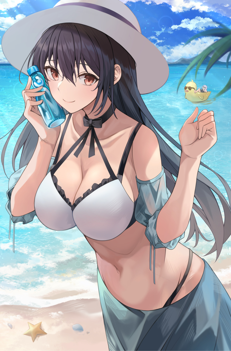 This is a pixiv picture whose title is 一緒に飲も？.
