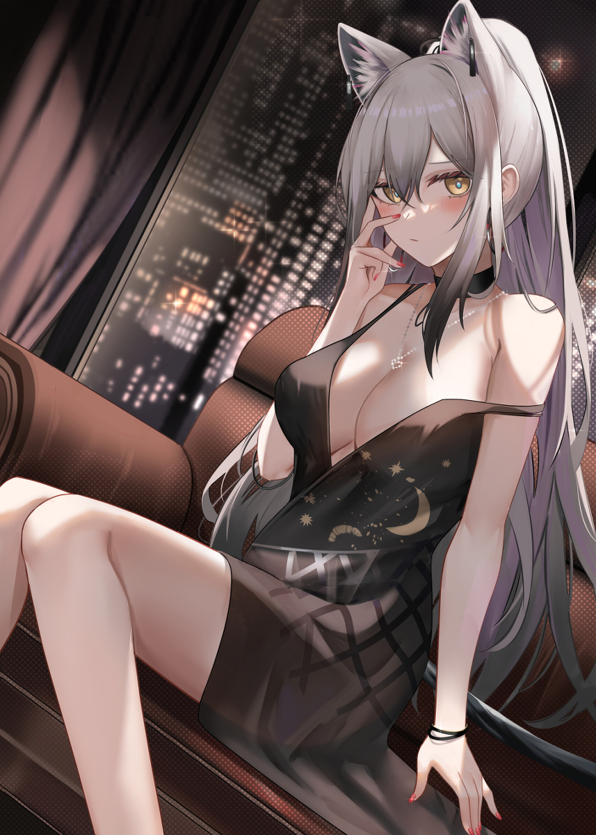 This is a pixiv picture whose title is 黑.