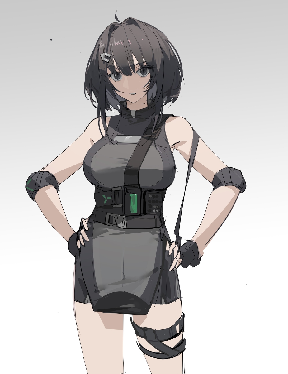 This is a pixiv picture whose title is 还没上线的妹妹.