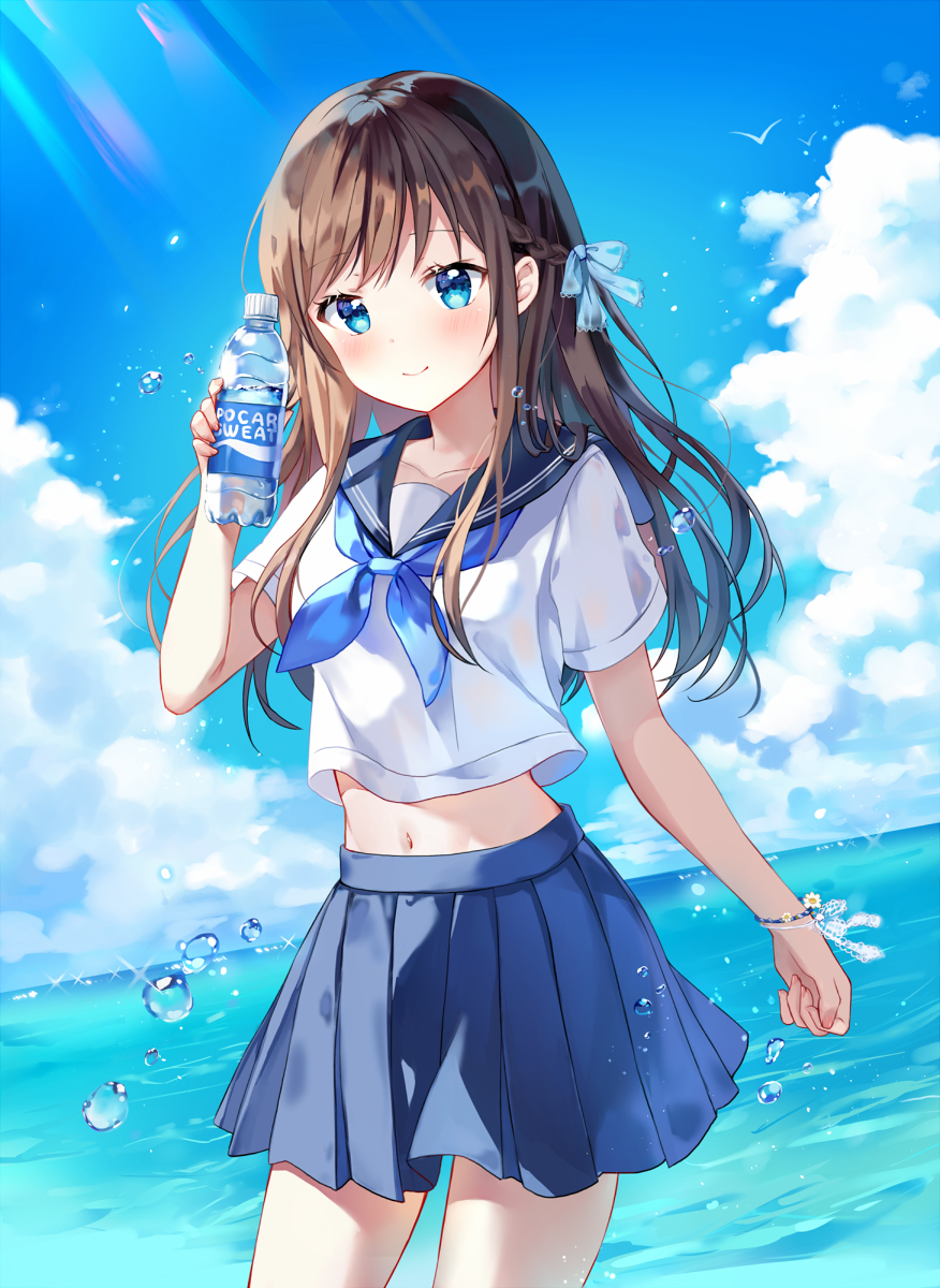 This is a pixiv picture whose title is 💙.