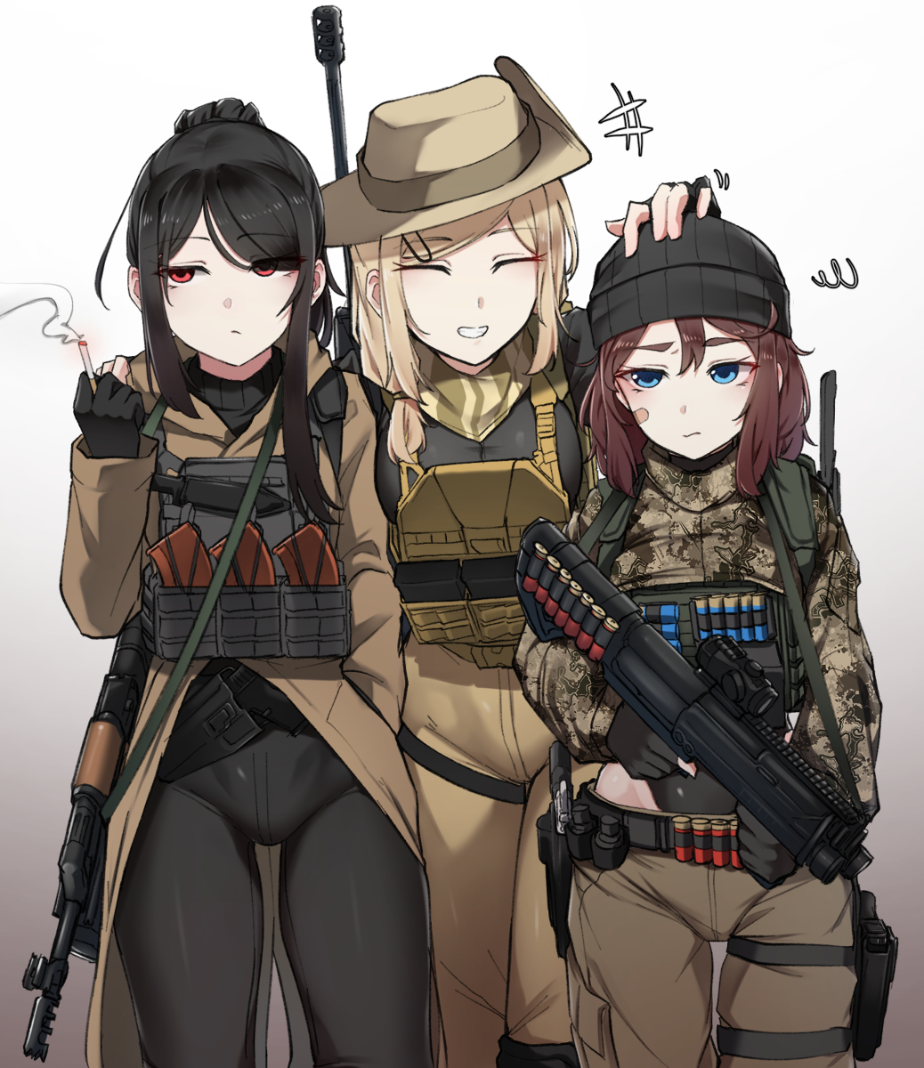 This is a pixiv picture whose title is don't seem to like each other.