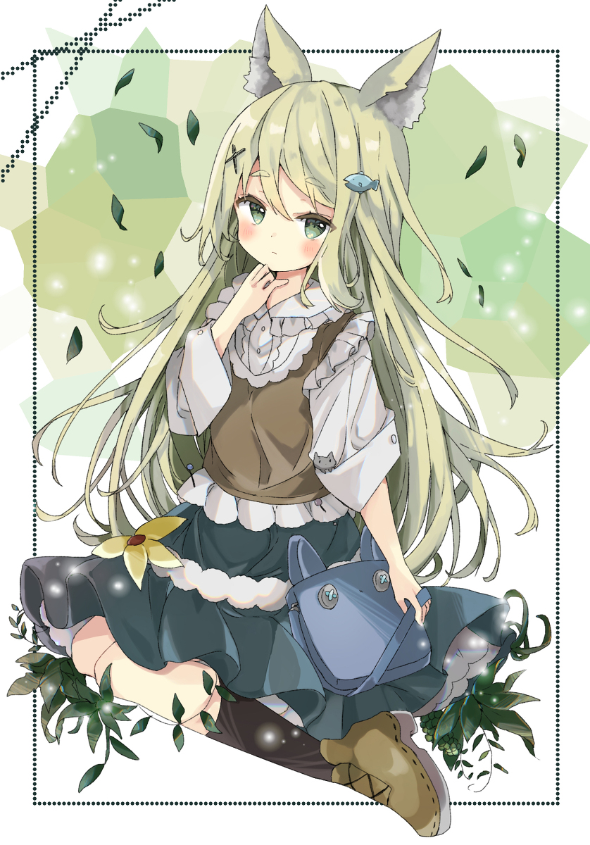 This is a pixiv picture whose title is 🌿.