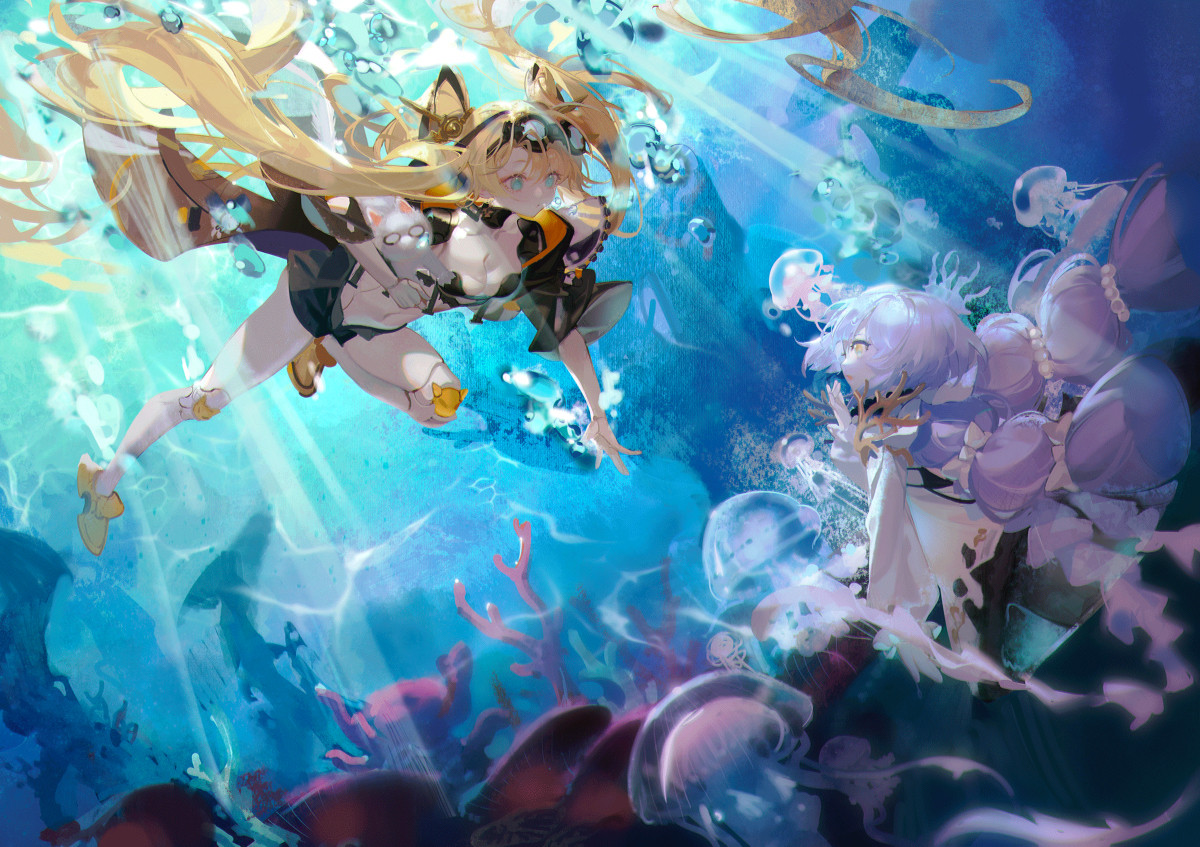 This is a pixiv picture whose title is 2遇.