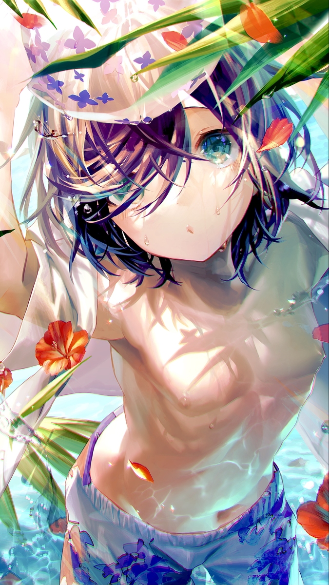 This is a pixiv picture whose title is 🌺✨.