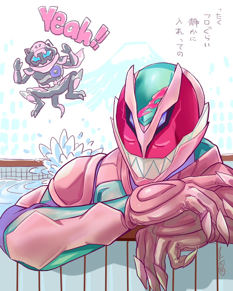 This is a pixiv picture whose title is 仮面ライダーリバイス.