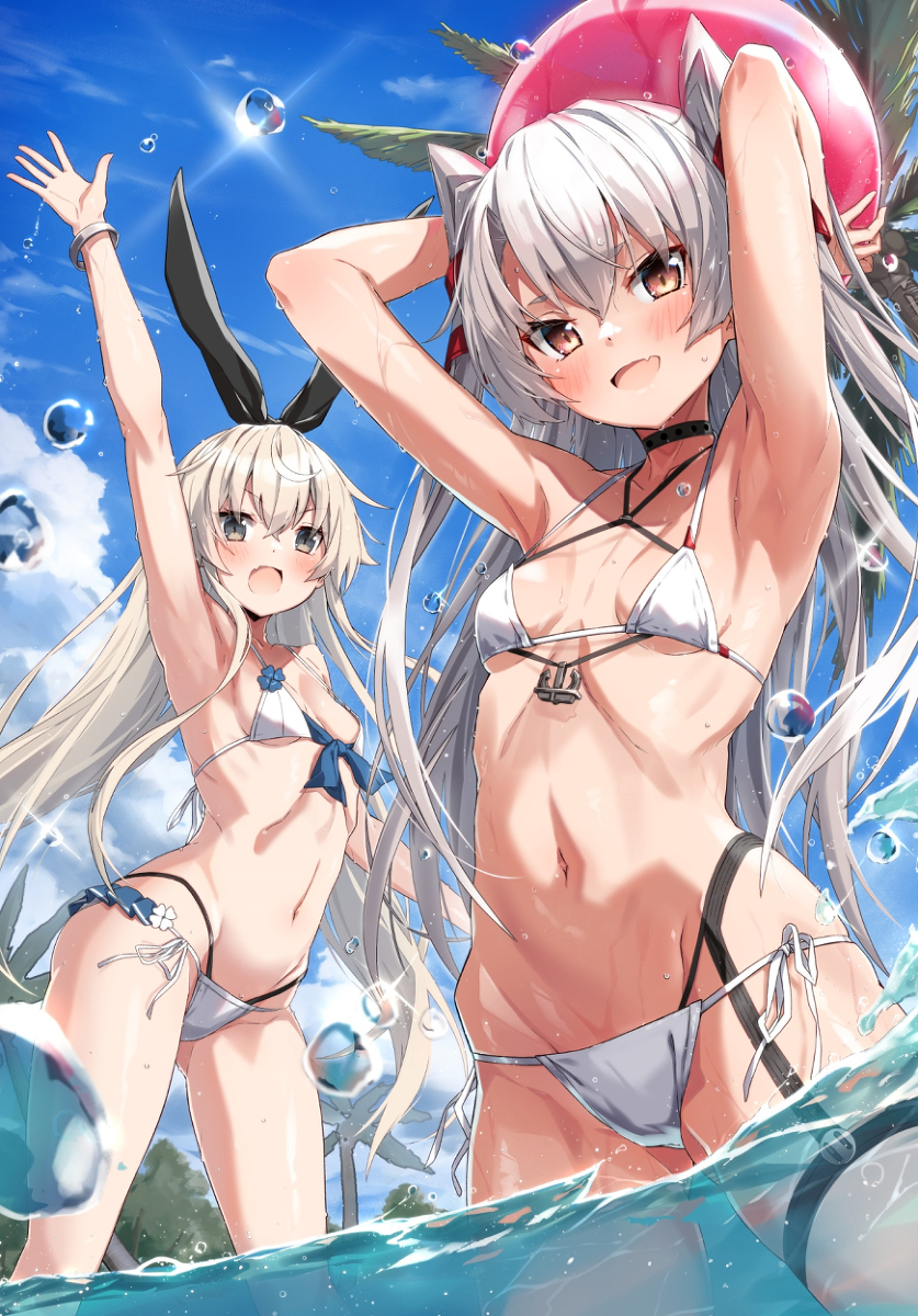 This is a pixiv picture whose title is 夏！.