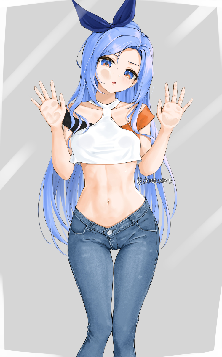 This is a pixiv picture whose title is Stuck in the screen.