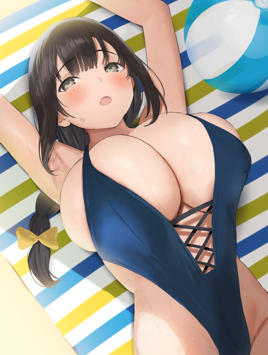 This is a pixiv picture whose title is 夏休み.