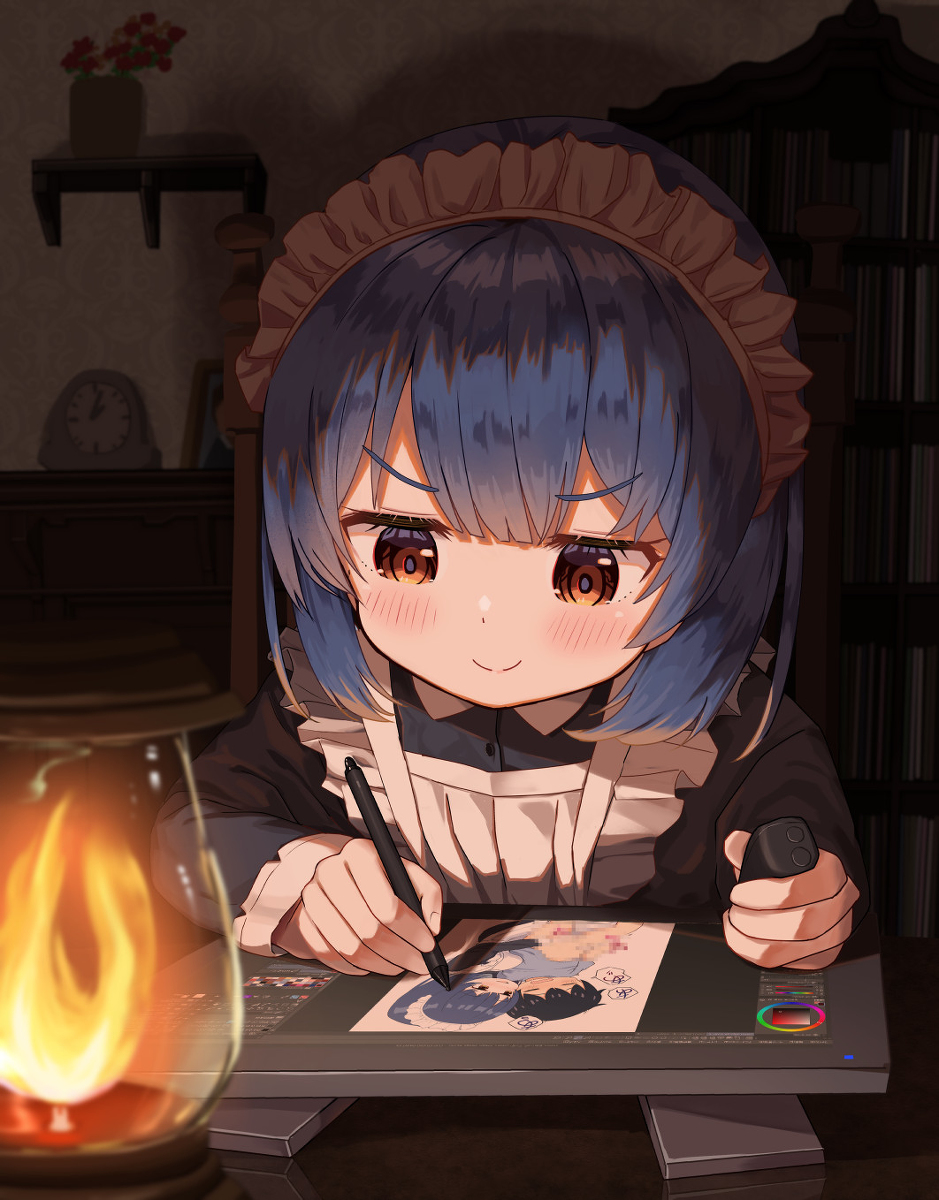 This is a pixiv picture whose title is アラサーメイド２.