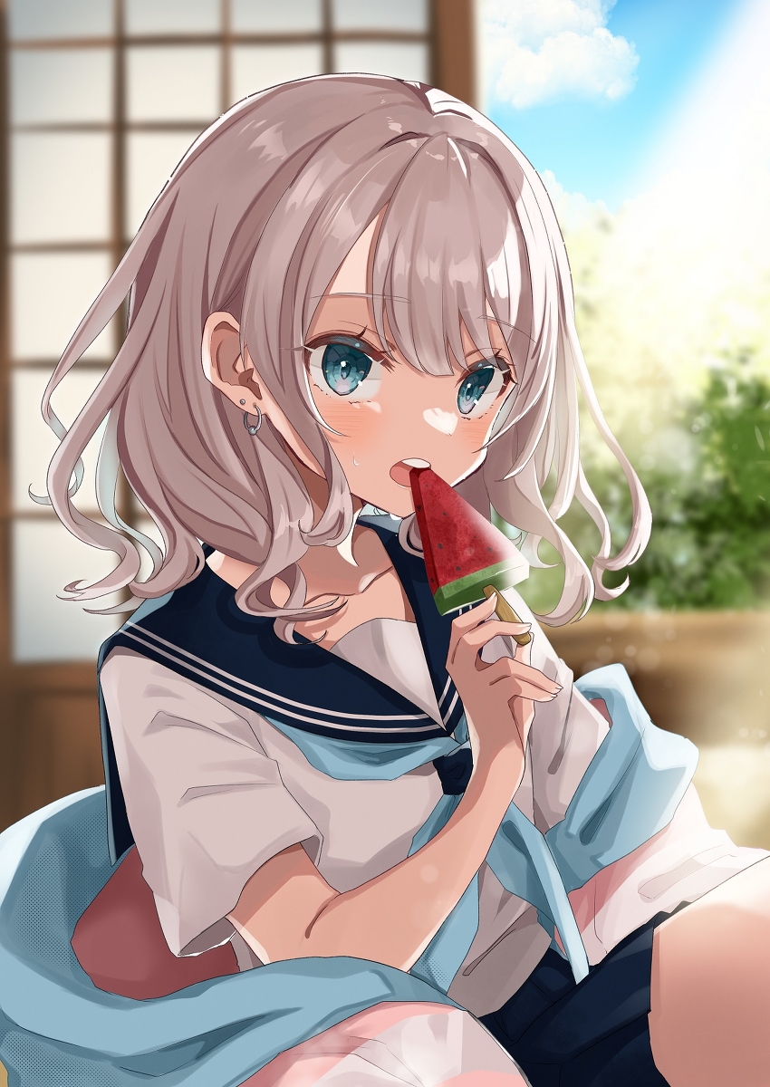 This is a pixiv picture whose title is 夏.