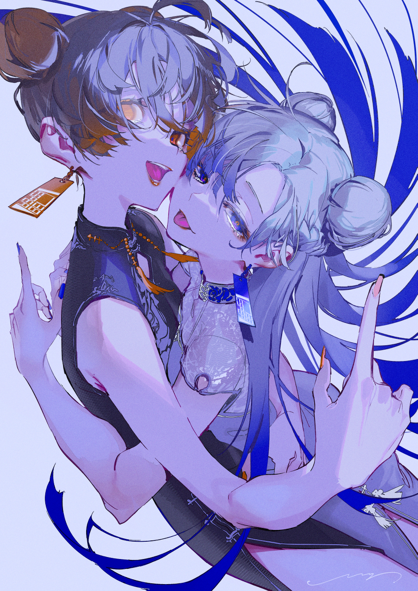 This is a pixiv picture whose title is 👅.