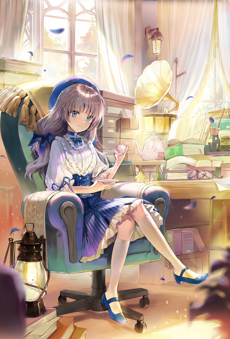 This is a pixiv picture whose title is librarian.