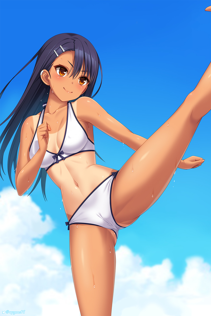 This is a pixiv picture whose title is 長瀞ちゃんハイキック！.