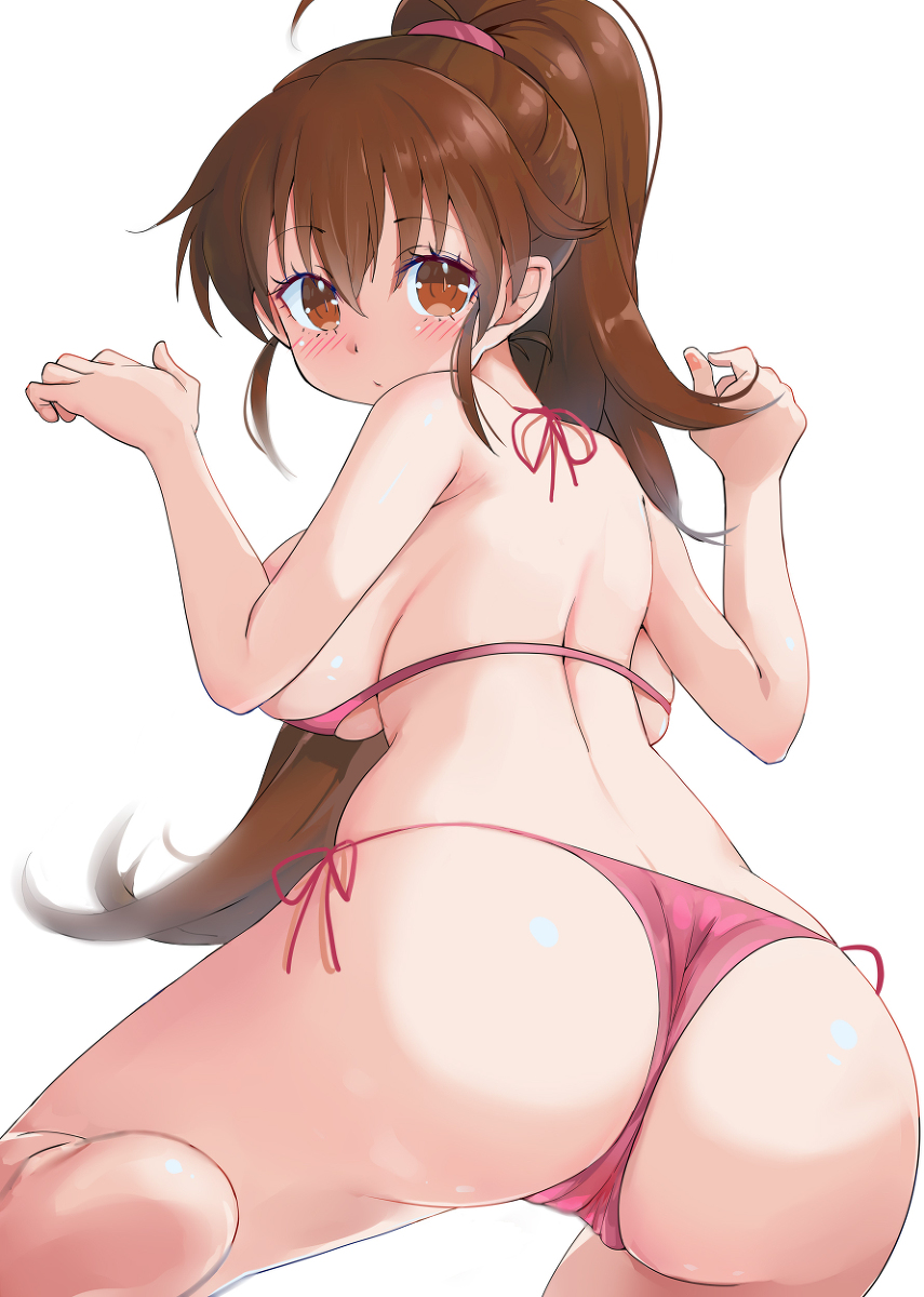 This is a pixiv picture whose title is 水着ぽぷらちゃん.