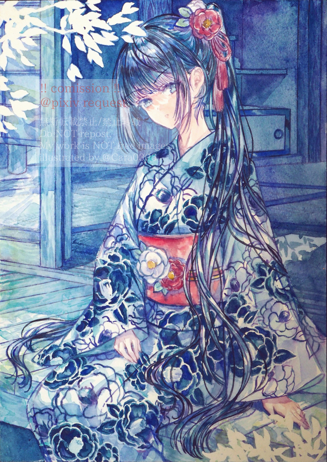 This is a pixiv picture whose title is commission #9.