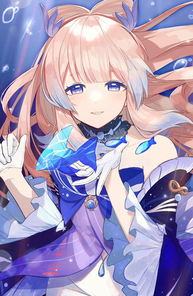 This is a pixiv picture whose title is 心海.